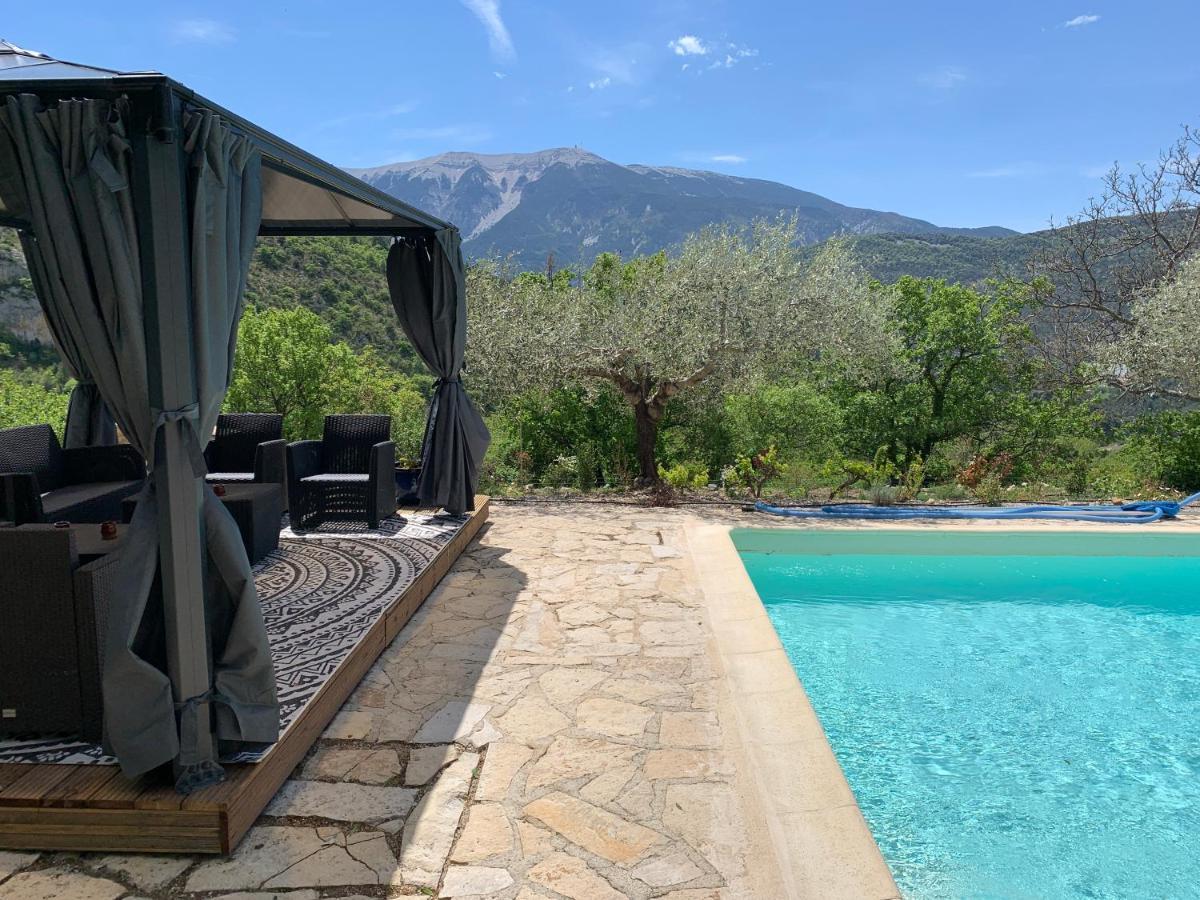 Font Nouvelle Maison De Charme Drome Provencale, 6 Ou 10 Personnes Avec Piscine Plaisians Exterior foto