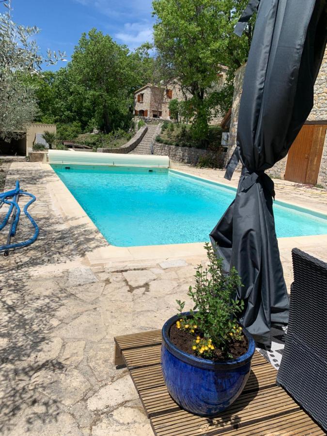Font Nouvelle Maison De Charme Drome Provencale, 6 Ou 10 Personnes Avec Piscine Plaisians Exterior foto